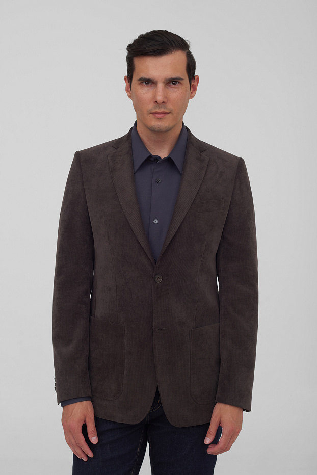 Вельветовый пиджак Slim Fit