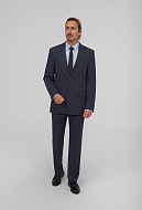 Костюм из смесовой ткани в клетку Regular Fit