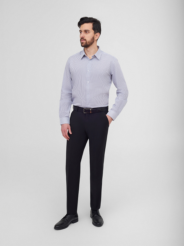 Хлопковая рубашка в клетку Regular Fit