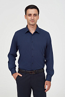 Однотонная рубашка с добавлением бамбука Slim Fit