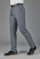 Серые брюки из поливискозной ткани Slim Fit