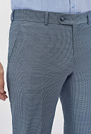 Костюмные брюки из шерстяной ткани с узором Super Slim Fit