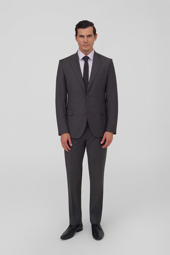 Костюмные брюки в полоску Slim Fit