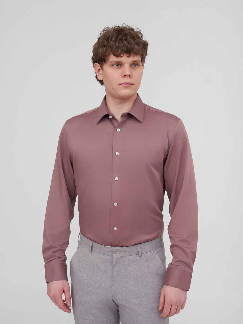 Рубашка с добавлением бамбука Slim Fit