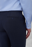 Костюмные брюки из шерстяной ткани Slim Fit