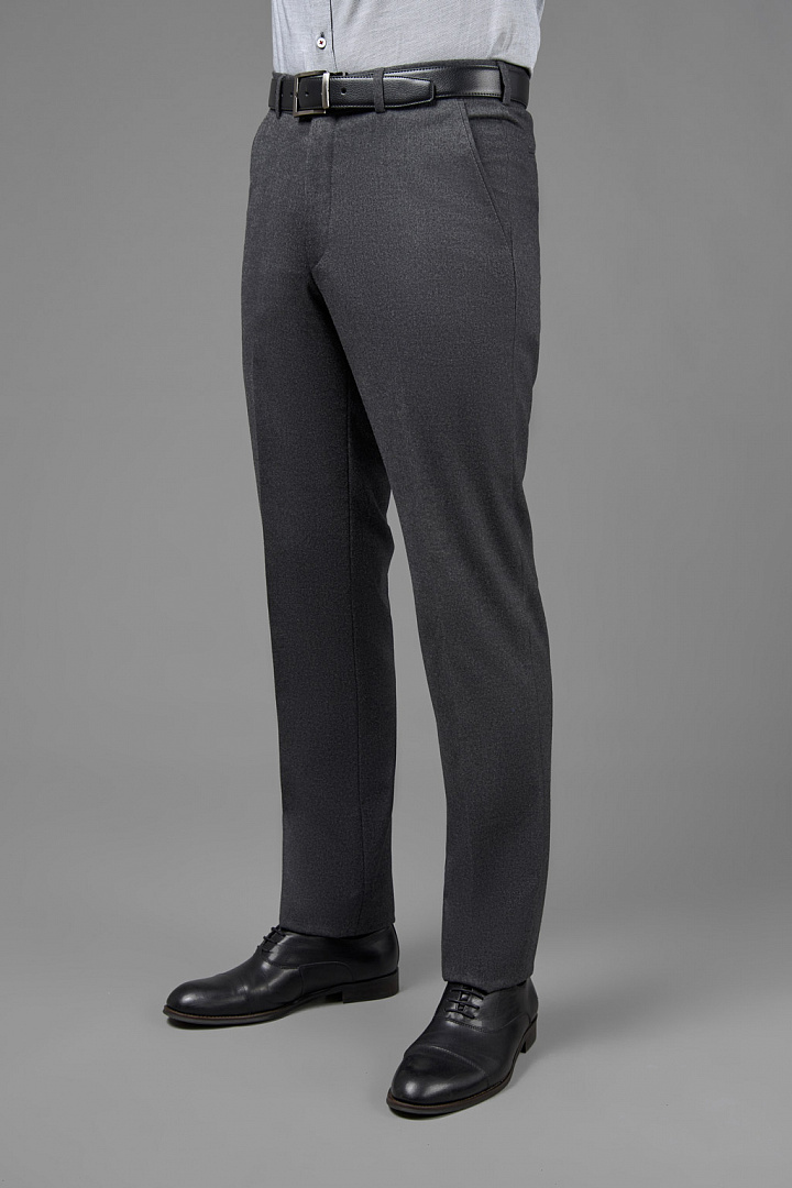 Классические брюки серого цвета Regular Fit