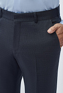 Костюмные брюки из шерстяной ткани Slim Fit