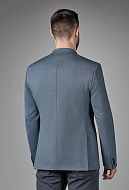 Трикотажный пиджак из ткани с микродизайном Slim Fit