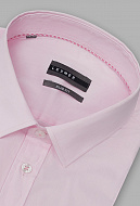 Розовая рубашка из эластичной ткани Slim Fit