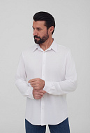 Рубашка из эластичной ткани Regular Fit