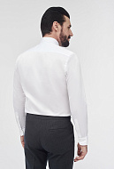 Классическая белая рубашка из эластичной ткани Slim Fit
