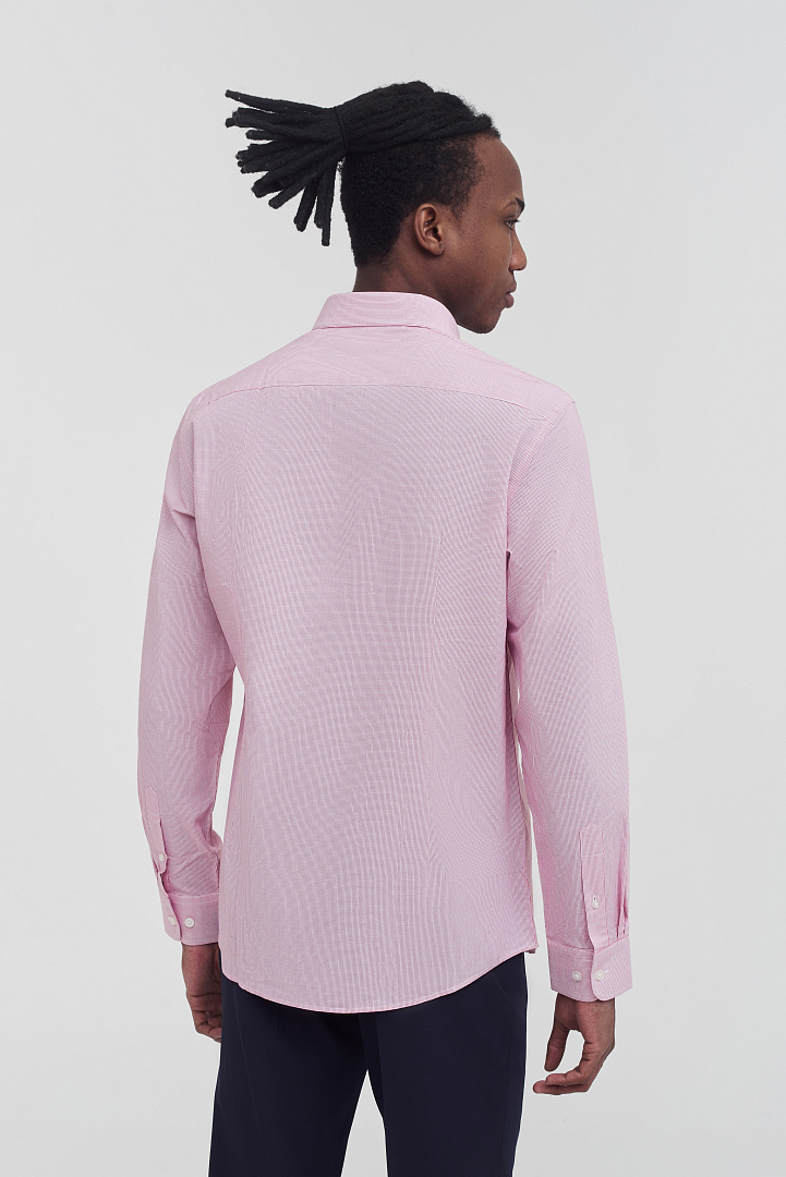 Рубашка в мелкую клетку Slim Fit