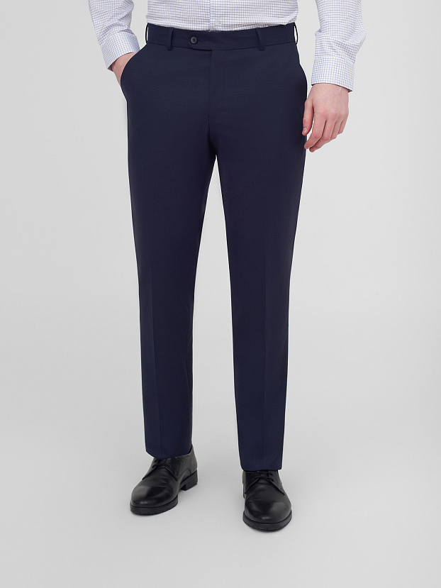 Костюмные брюки из шерстяной ткани Regular Fit