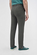 Костюмные брюки из фактурной ткани Slim Fit