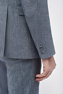 Костюмный пиджак в стиле casual с содержанием льна Slim Fit