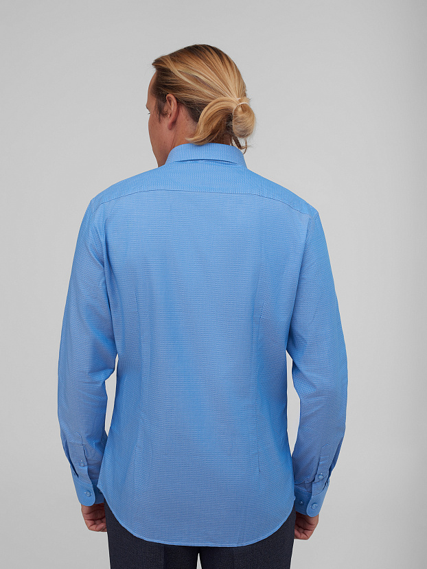 Рубашка с мелким узором Slim Fit