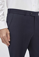 Костюмные брюки из гладкой шерстяной ткани Super Slim Fit
