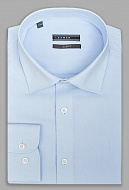 Голубая рубашка из фактурной ткани Slim Fit