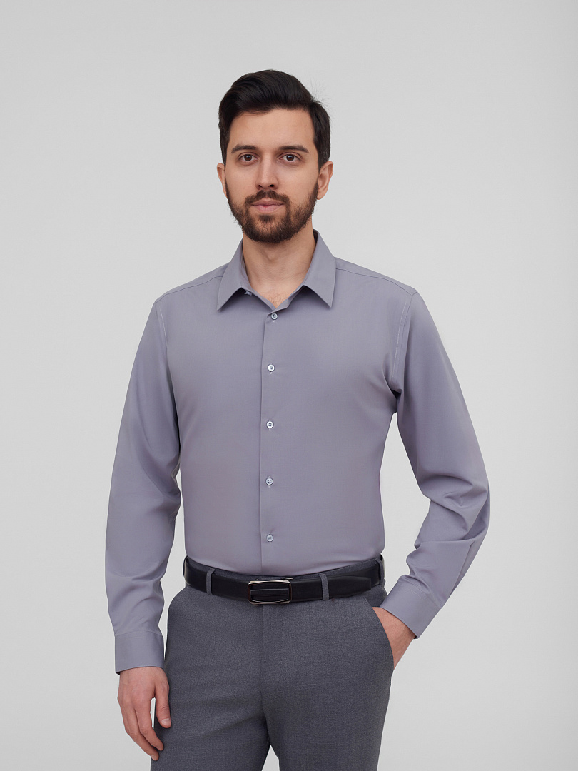 Рубашка с добавлением бамбука Slim Fit
