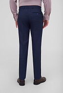 Тёмно-синий костюм в клетку Super Slim Fit
