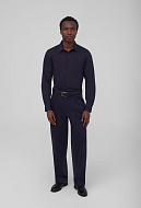 Однотонная рубашка из эластичной ткани Regular Fit