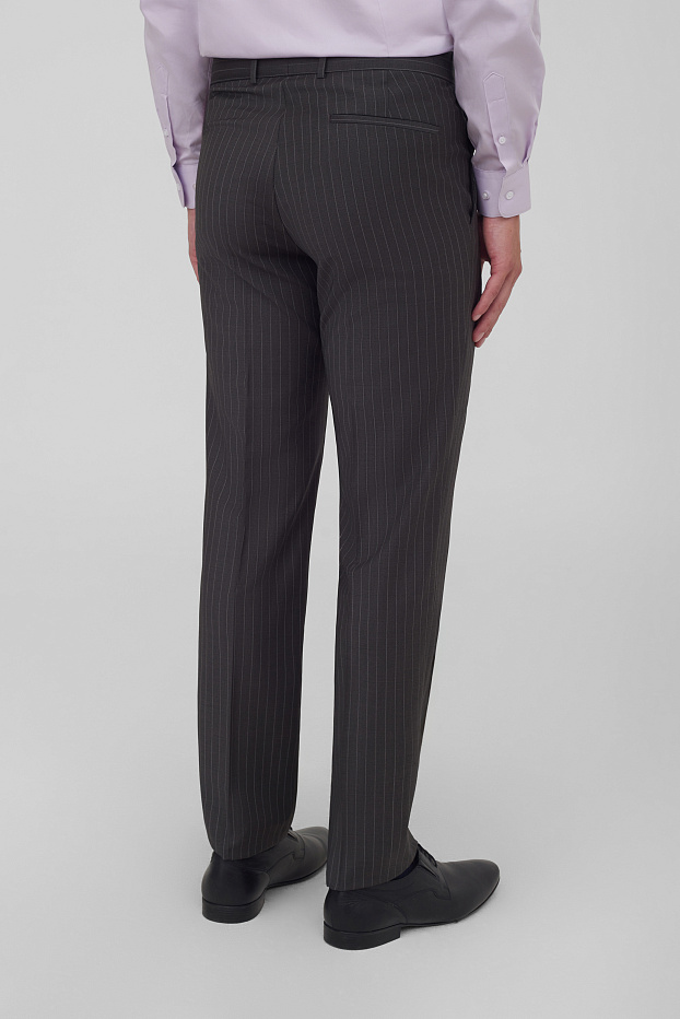 Костюмные брюки в полоску Slim Fit