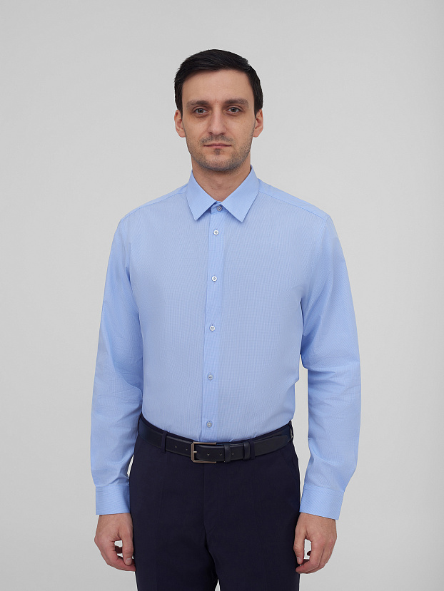 Рубашка в мелкую клетку Regular Fit