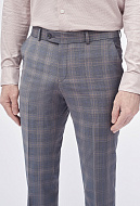Костюмные брюки из шерстяной ткани Super Slim Fit