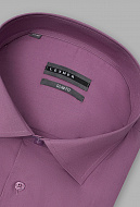 Фиолетовая рубашка с коротким рукавом Slim Fit