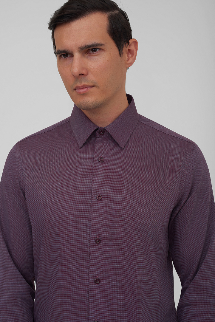 Рубашка с узором Slim Fit