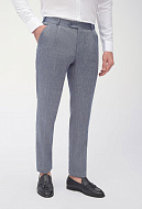 Костюмные брюки в стиле casual с содержанием льна Slim Fit