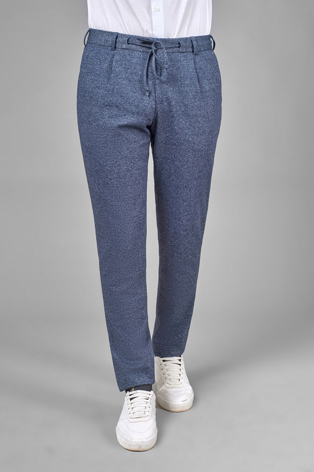Костюмные брюки из трикотажной ткани Slim Fit