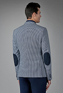 Пиджак из ткани с шерстью и льном в клетку Vichy Super Slim Fit