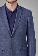 Пиджак из итальянской ткани Drago изо льна и шерсти Regular Fit