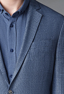 Пиджак из итальянской ткани Marzotto с шерстью и льном Regular Fit