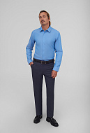 Рубашка с мелким узором Slim Fit
