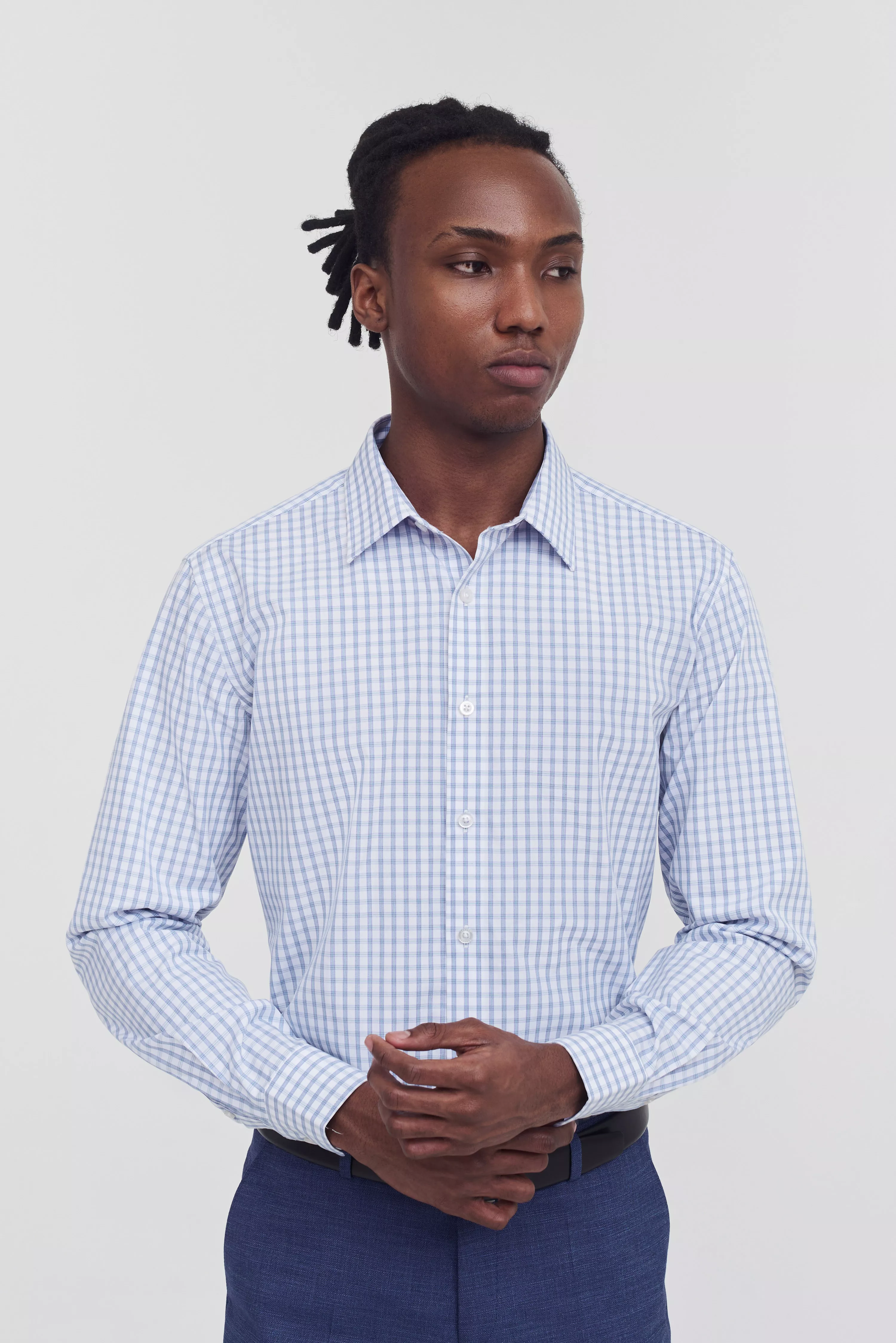Хлопковая рубашка в клетку Slim Fit