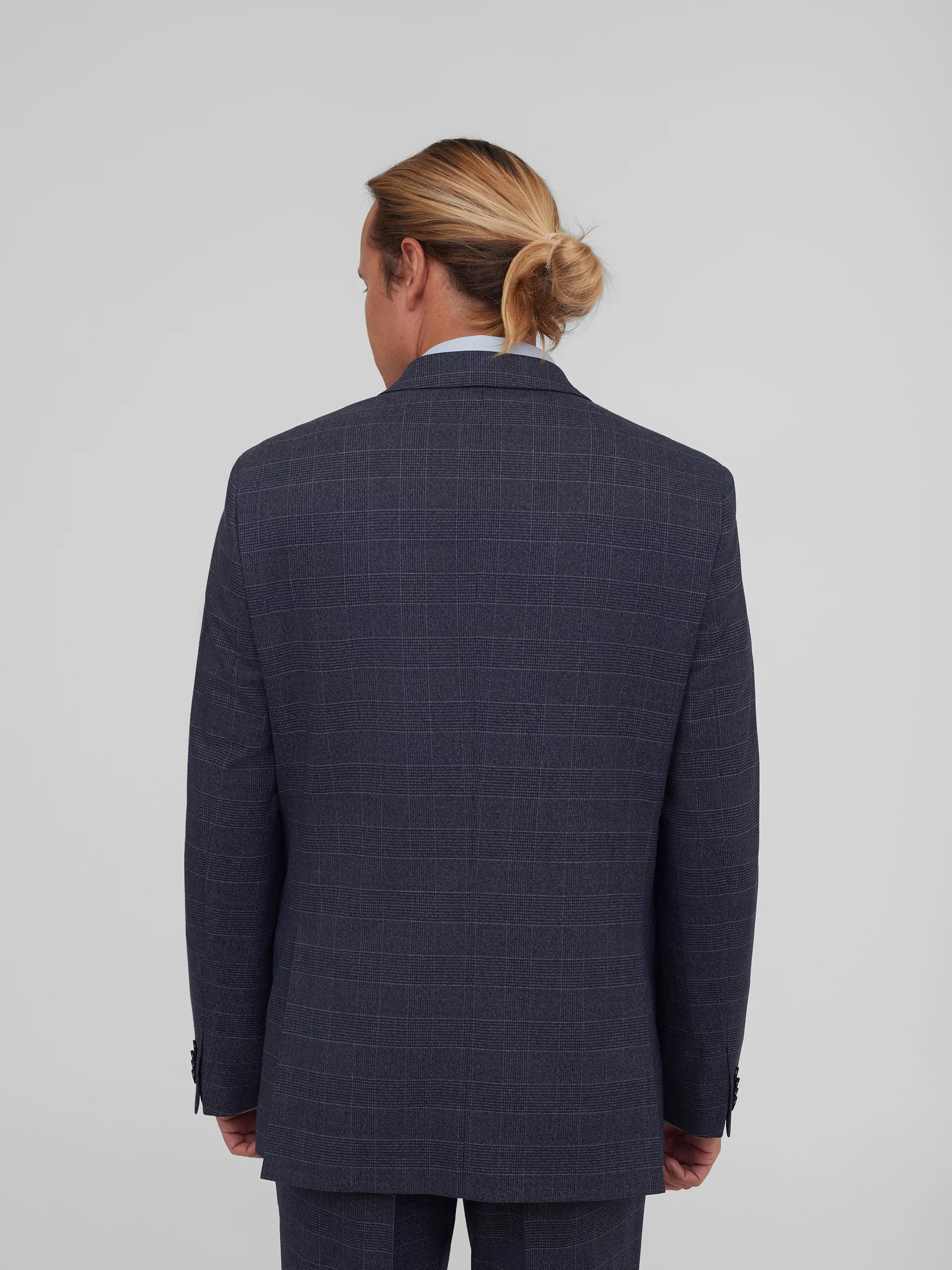 Костюм из смесовой ткани в клетку Regular Fit