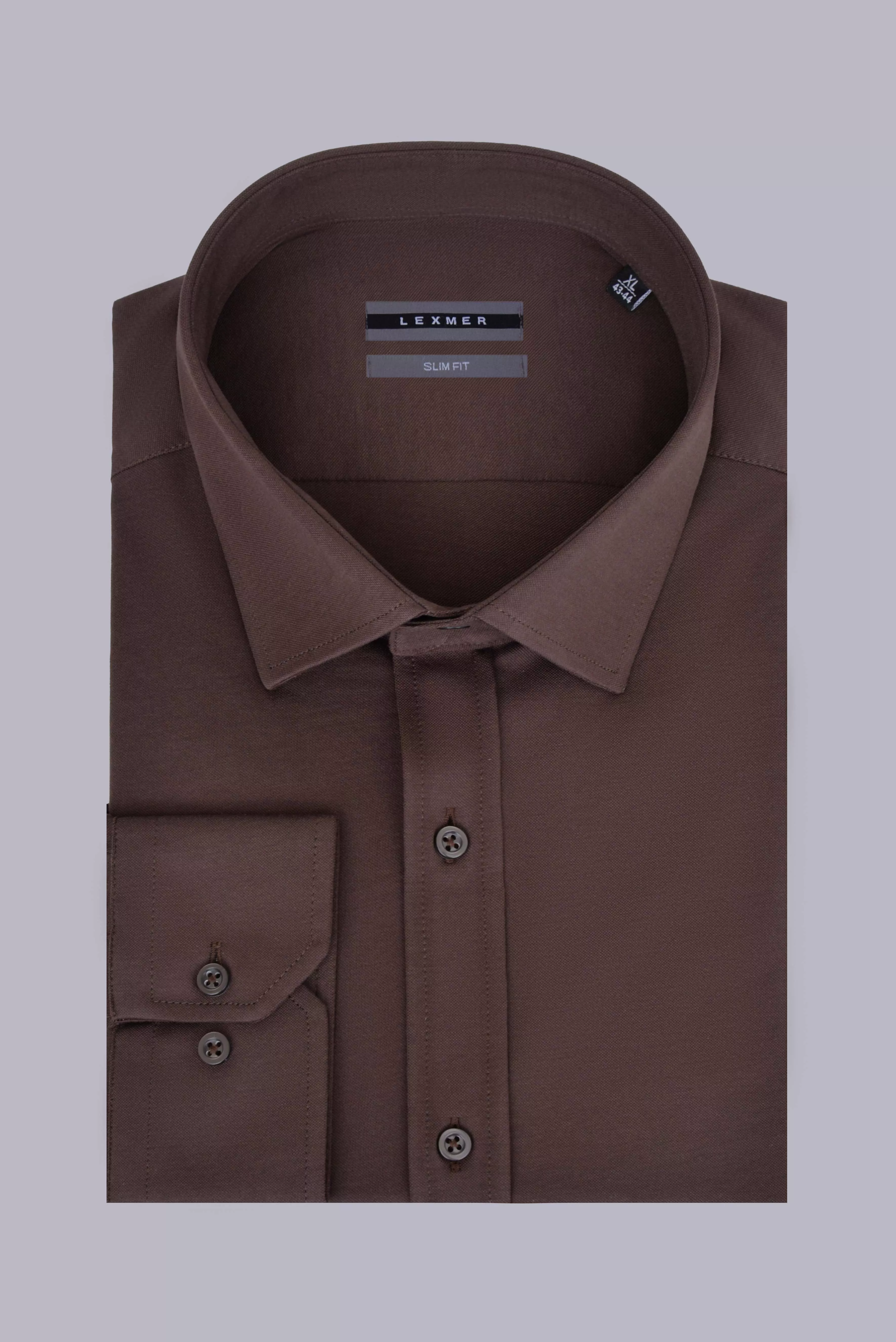 Однотонная рубашка Slim Fit