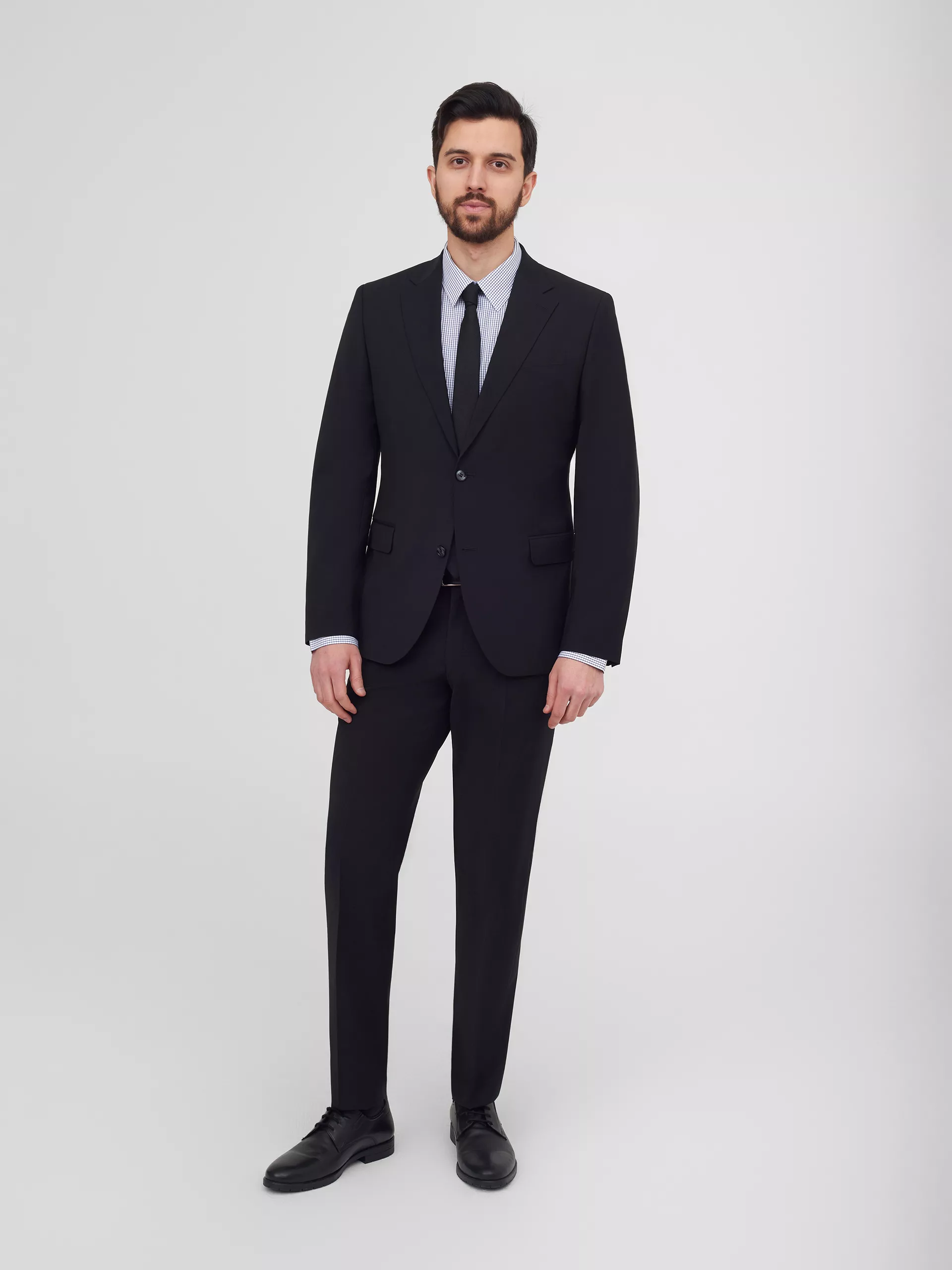 Классические чёрные брюки Slim Fit