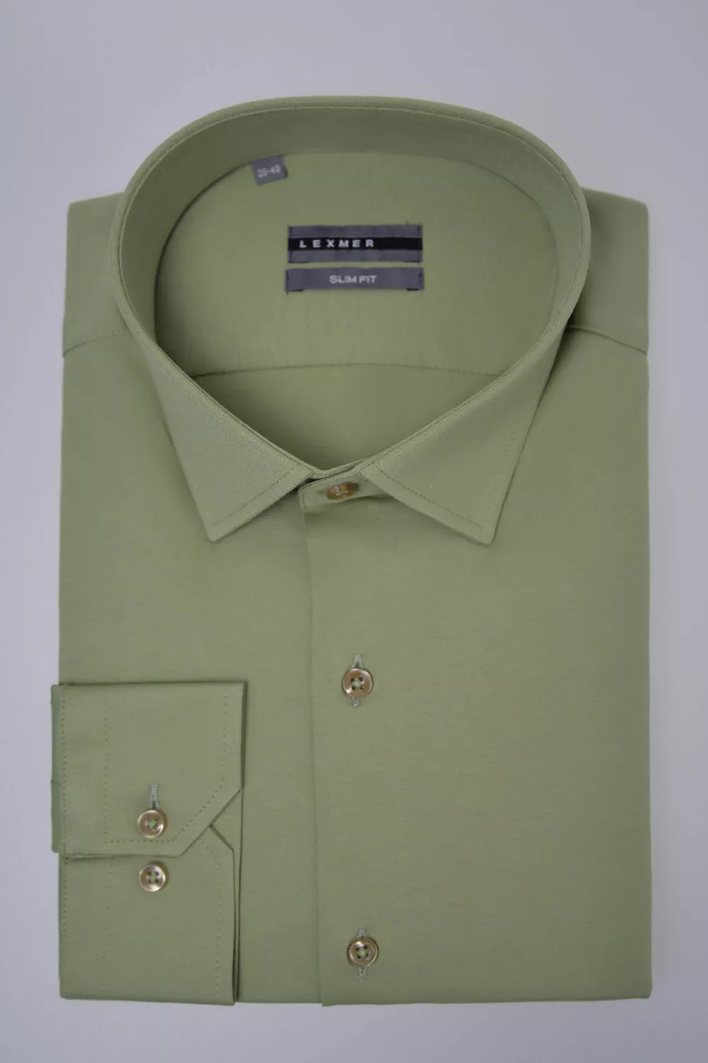 Рубашка из хлопковой ткани Slim Fit