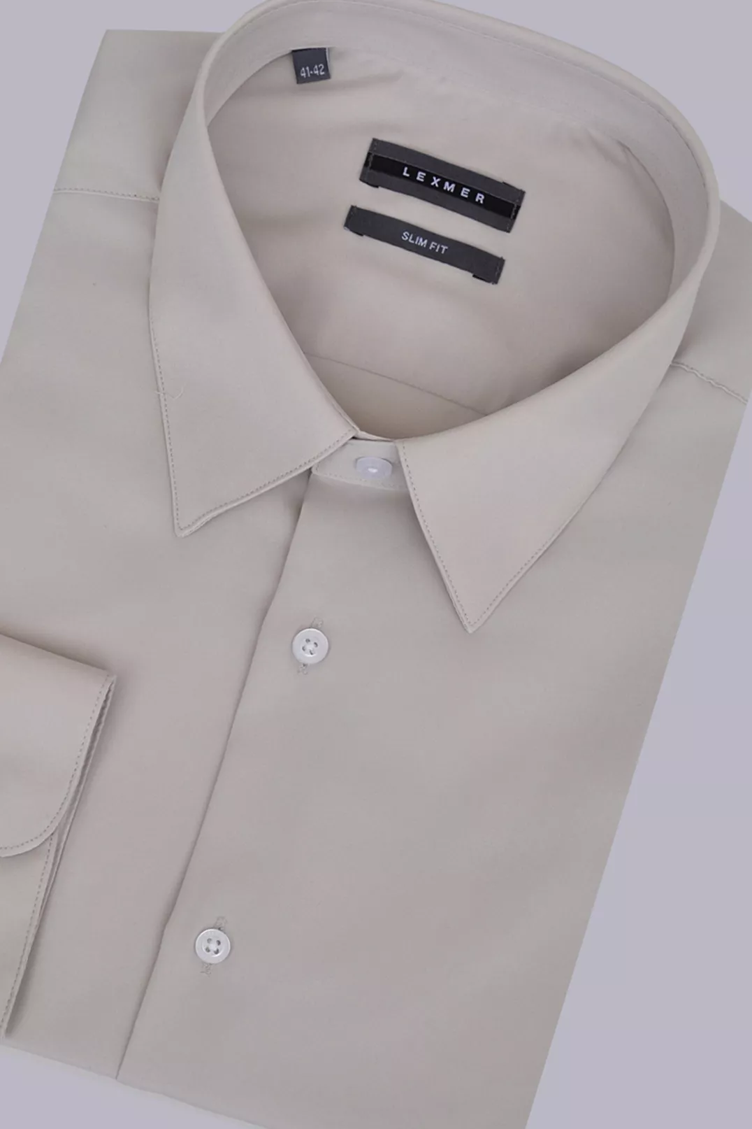 Однотонная рубашка Slim Fit