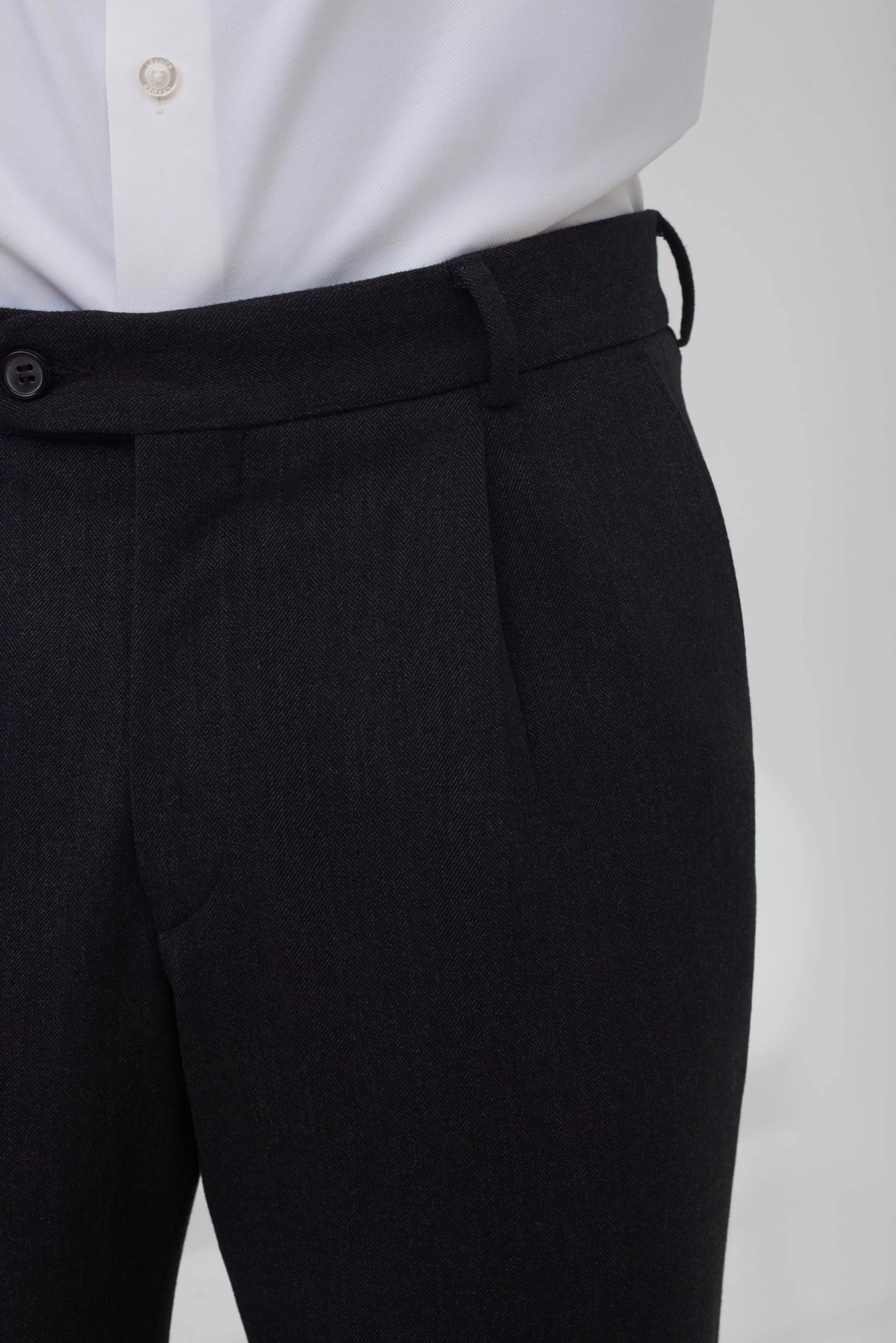 Брюки из смесовой ткани Slim Fit