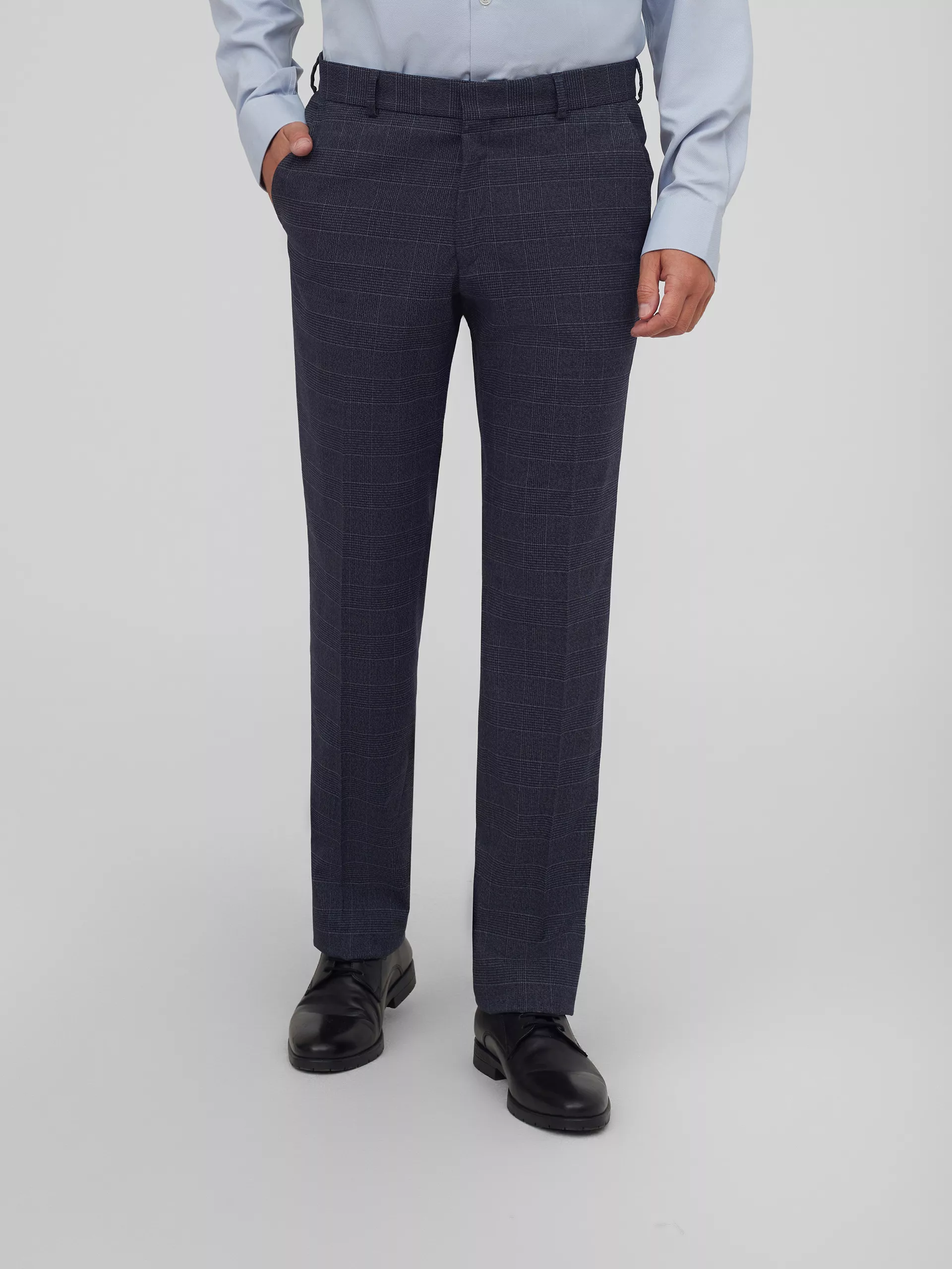 Костюм из смесовой ткани в клетку Regular Fit