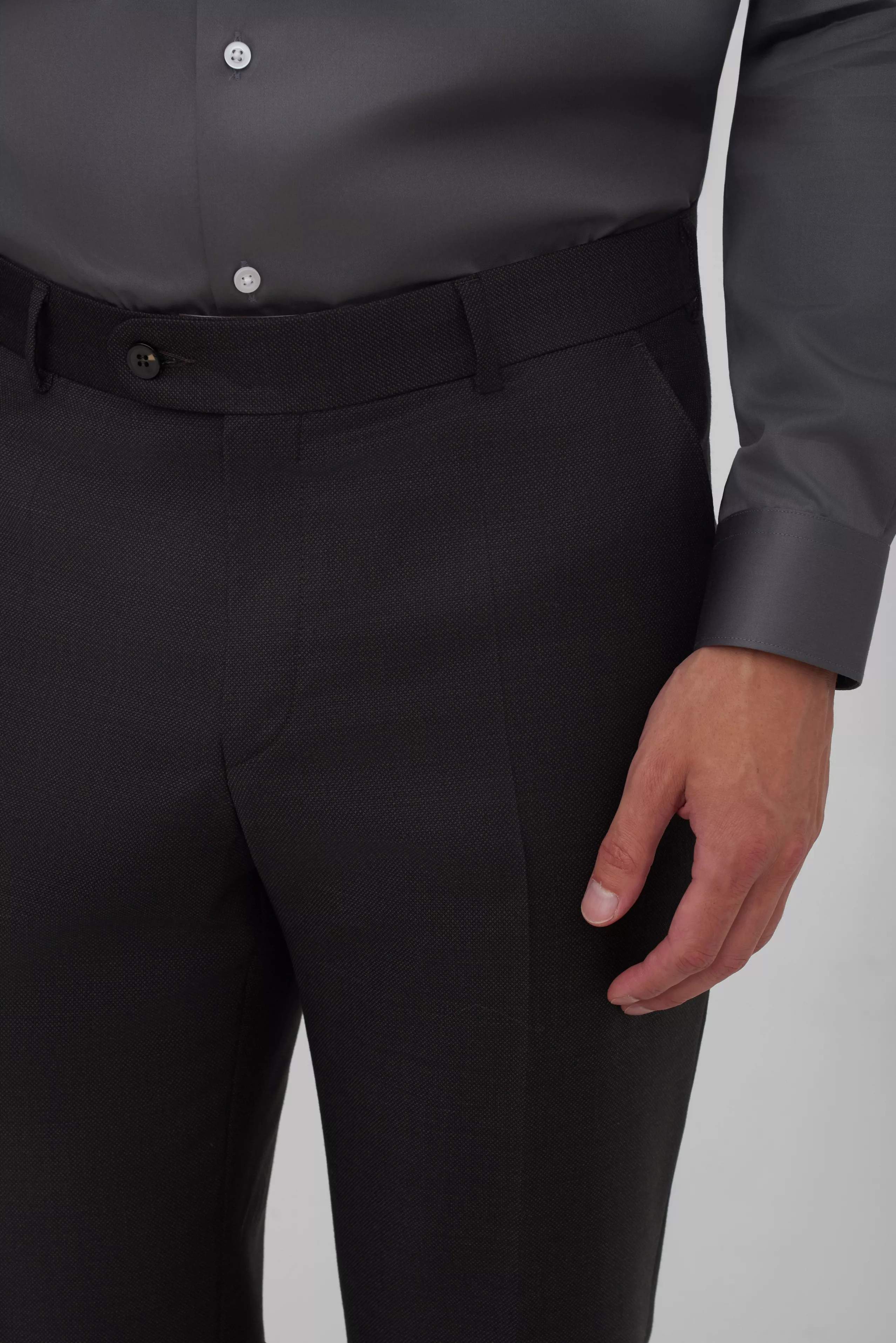 Костюмные брюки из шерсти Regular Fit