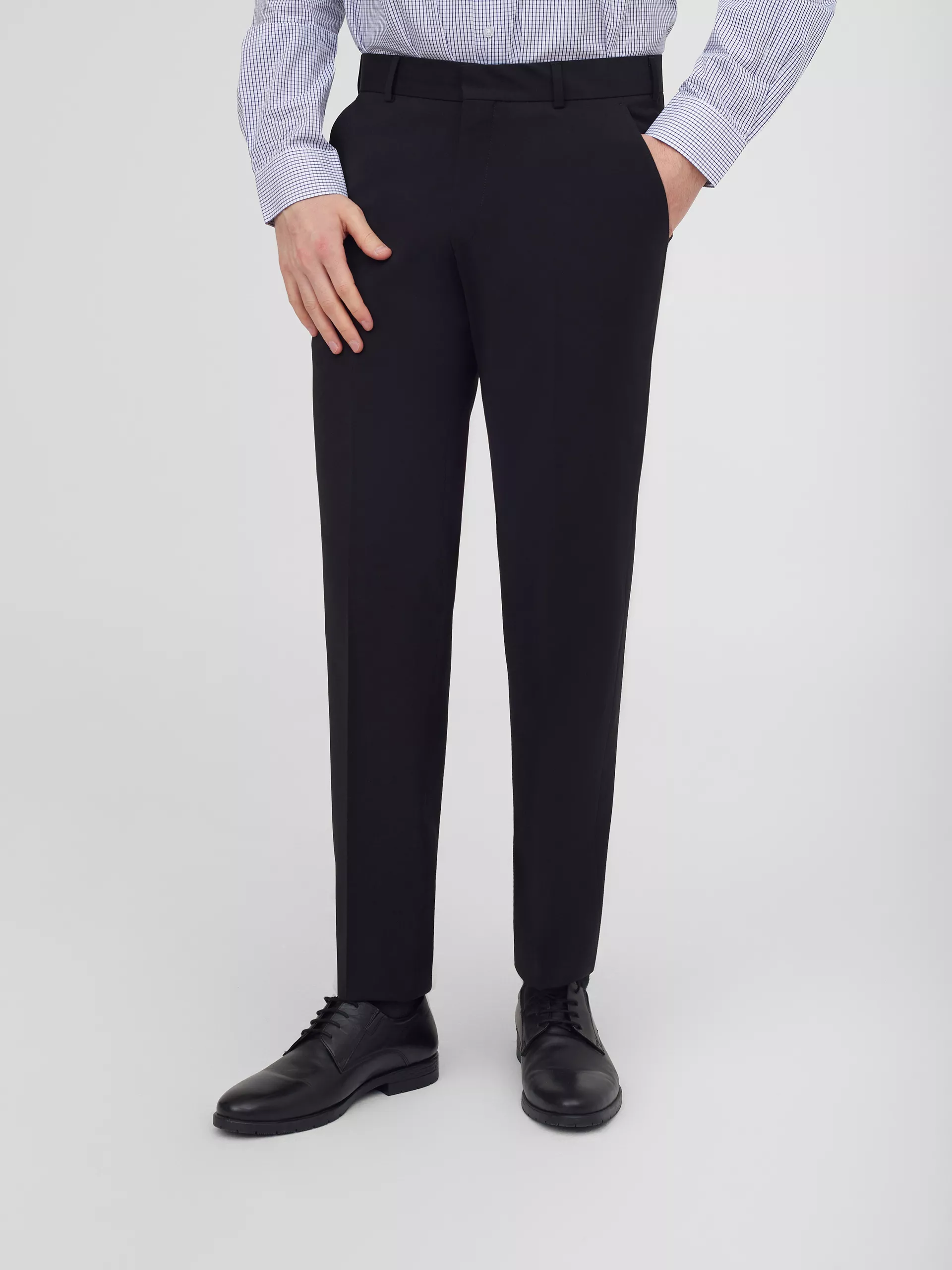 Классические чёрные брюки Slim Fit
