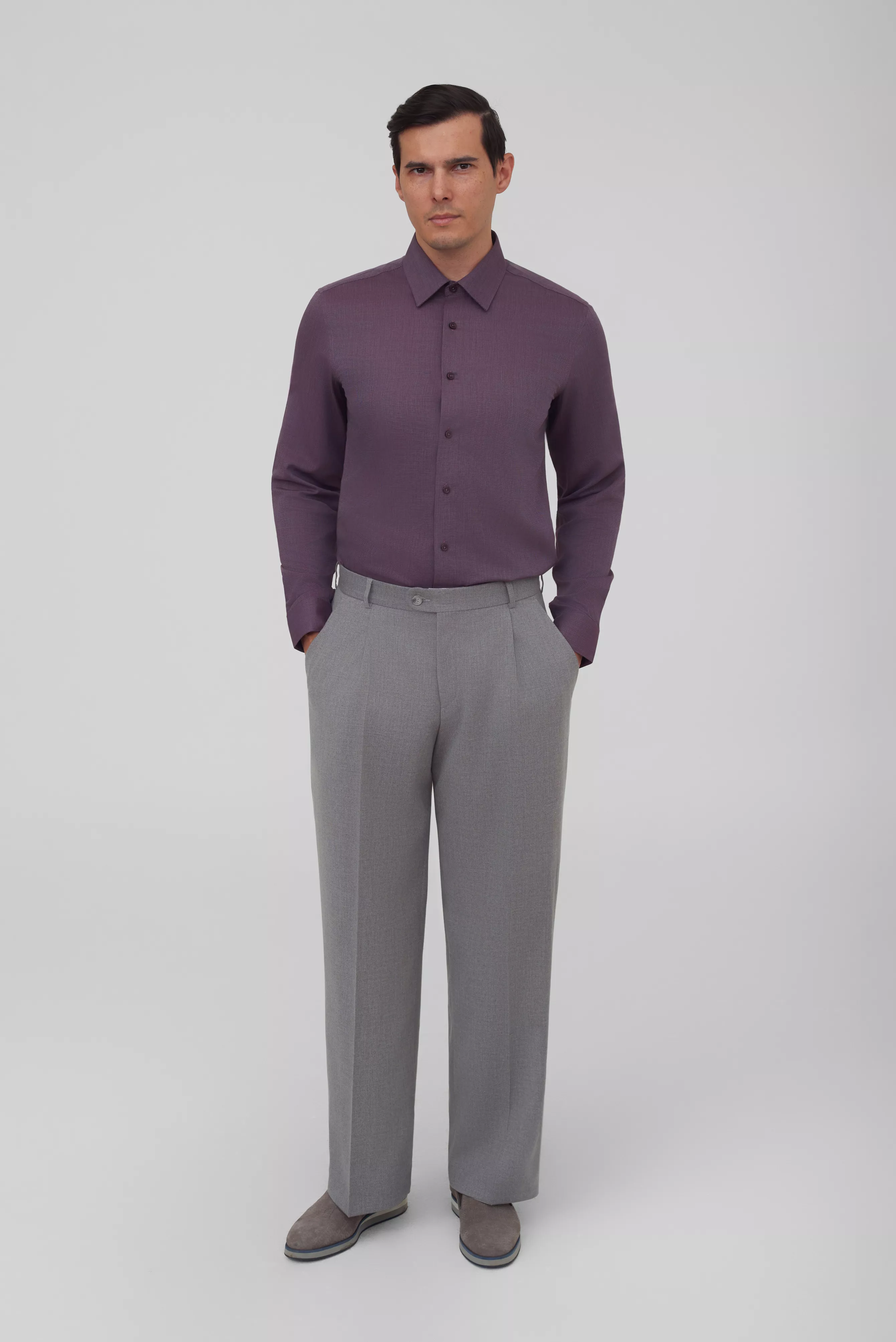 Рубашка с узором Slim Fit