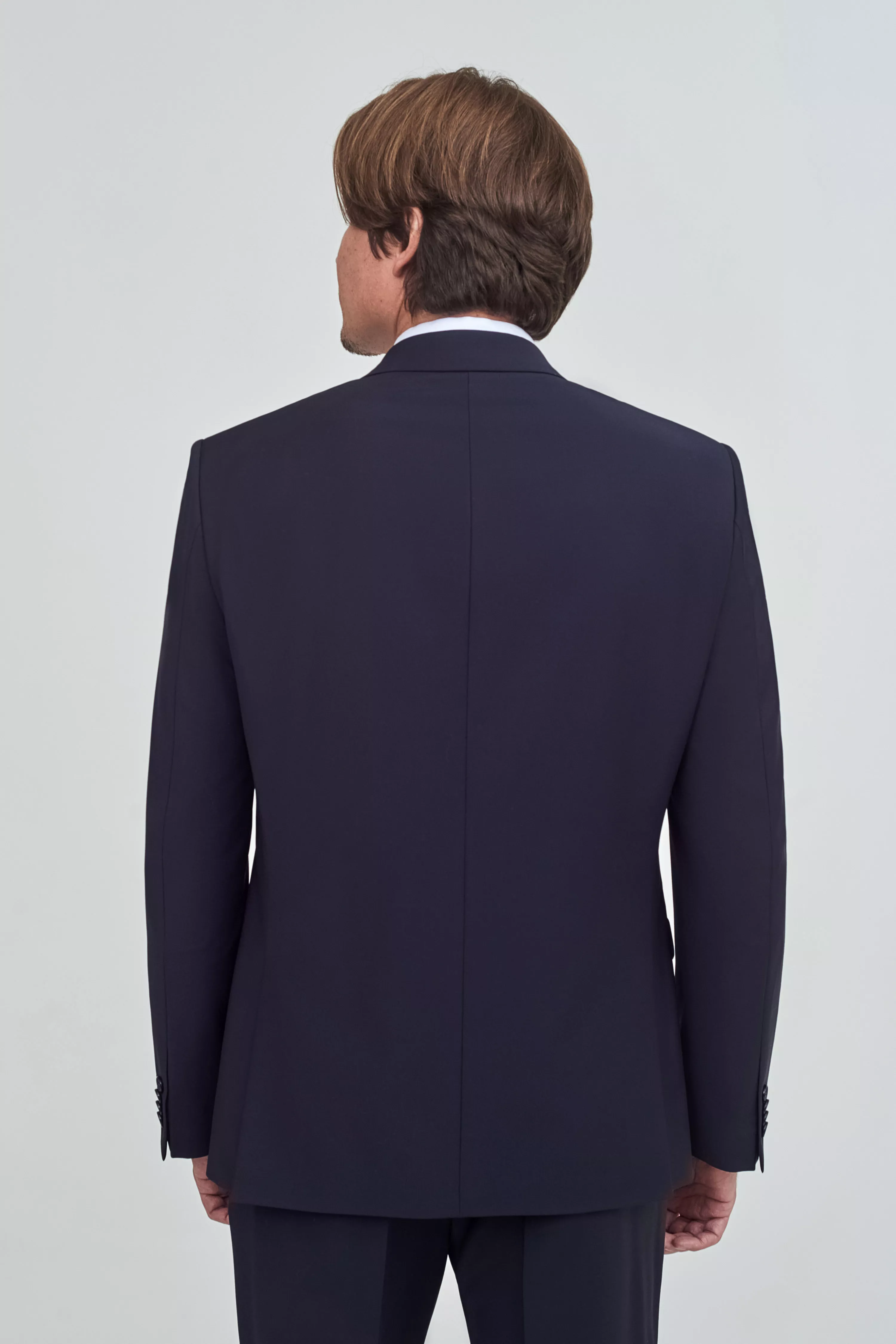 Костюмный пиджак из гладкой шерстяной ткани Regular Fit