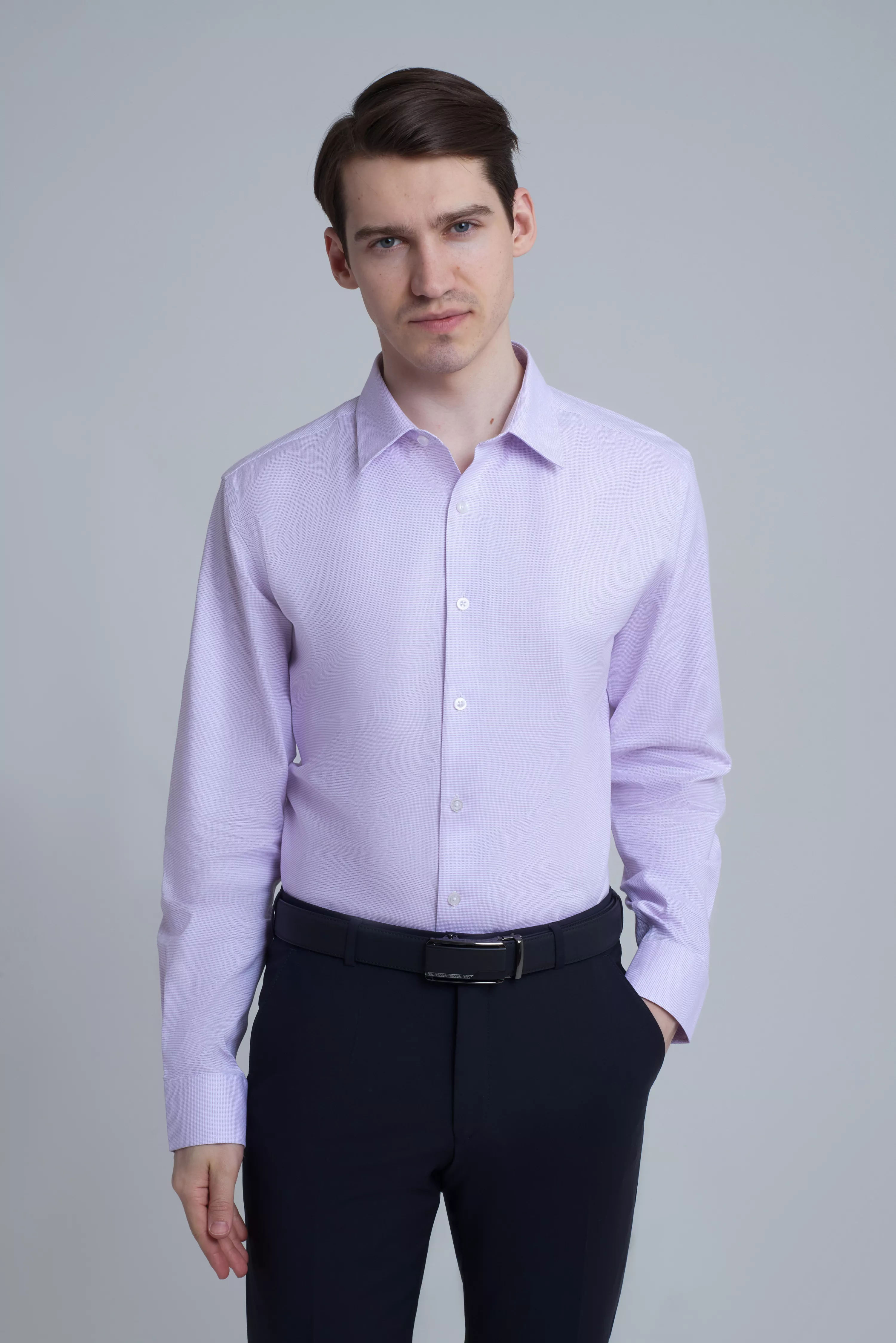 Рубашка с узором Slim Fit