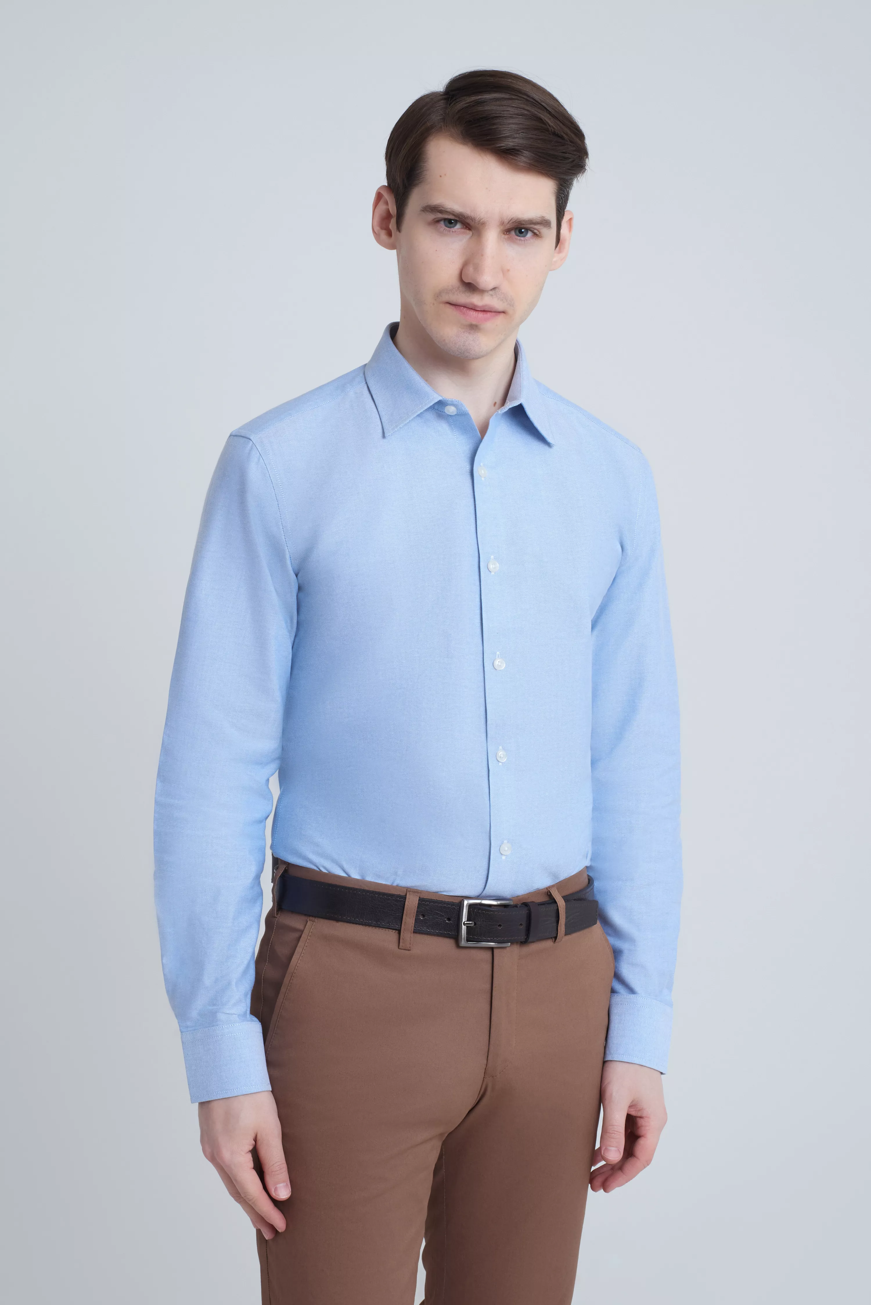 Рубашка с классическим воротником Slim Fit